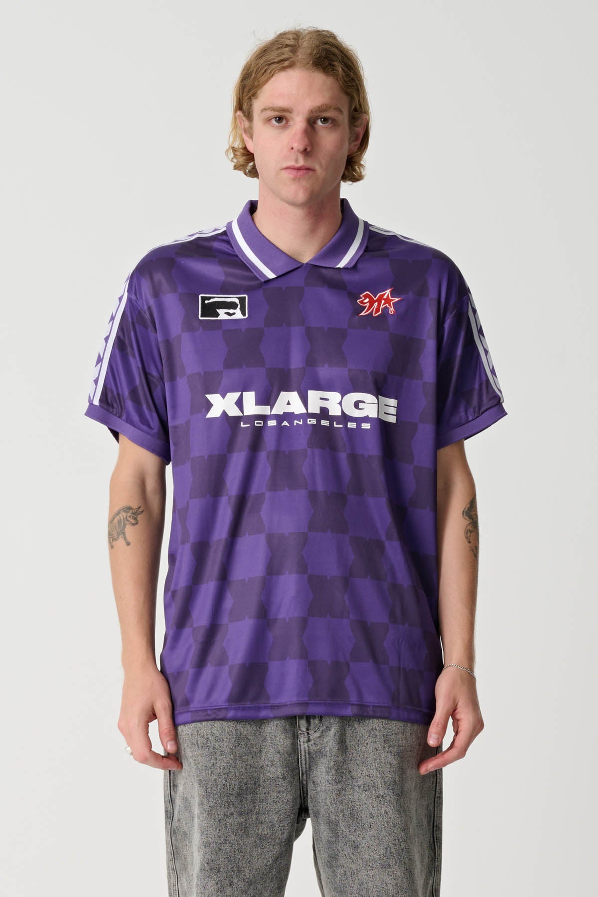 FOOTBALL SS TEE - Purple | Xlarge AU – XLarge Brand
