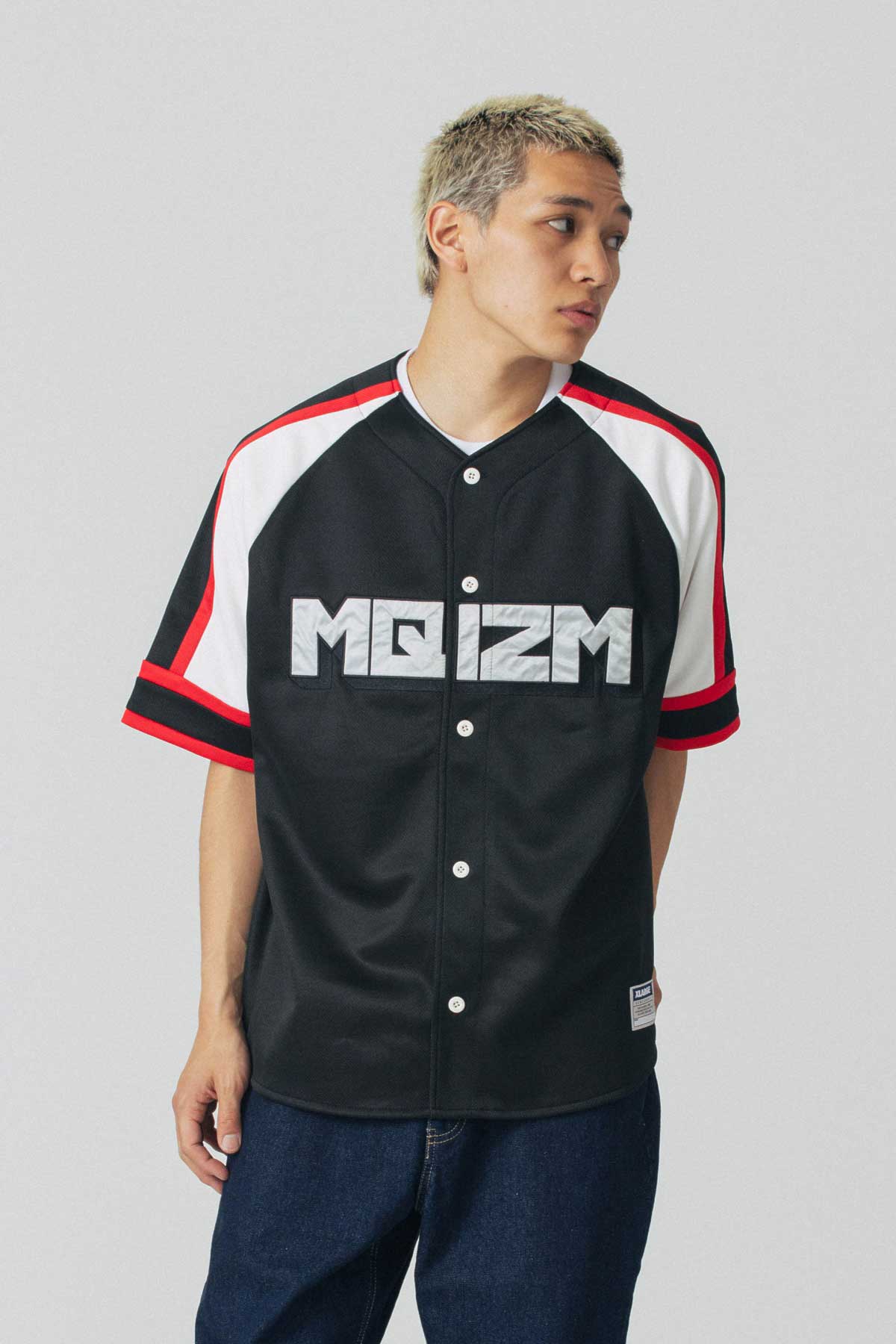 X-LARGE / 24SS/×MQ BASEBALL SHIRT/半袖シャツ/L/ポリエステル/BLK/101242013011// XLARGE × MQ BASEBALL SHIRT - Black | Xlarge AU – XLarge Brand