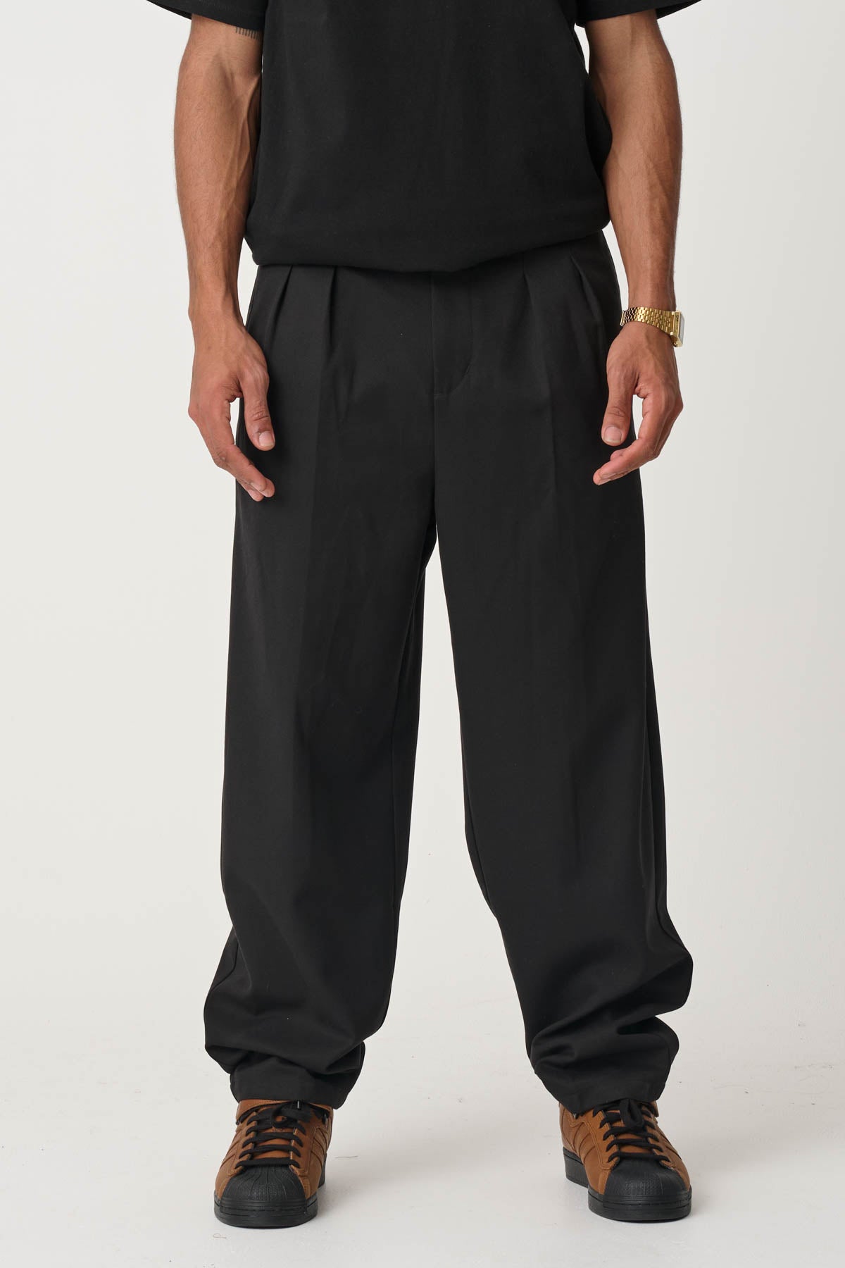 AMPLIFY PLEATED TROUSER - BLACK | Xlarge AU – XLarge Brand