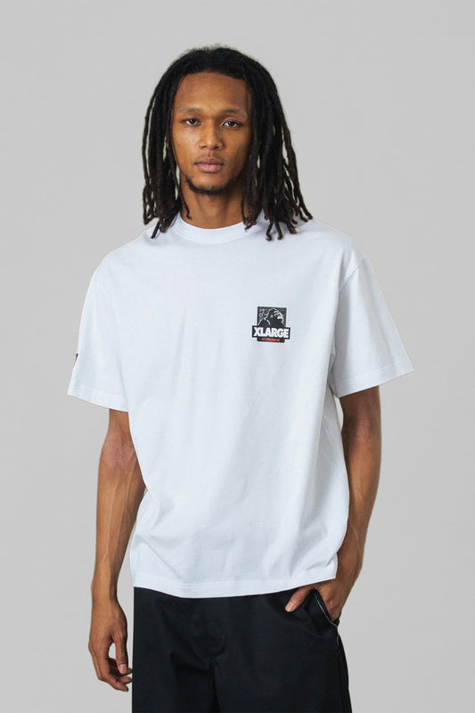 XLARGE x ROLAND OG BOX TEE - WHITE