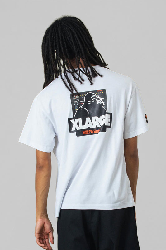 XLARGE x ROLAND OG BOX TEE - WHITE