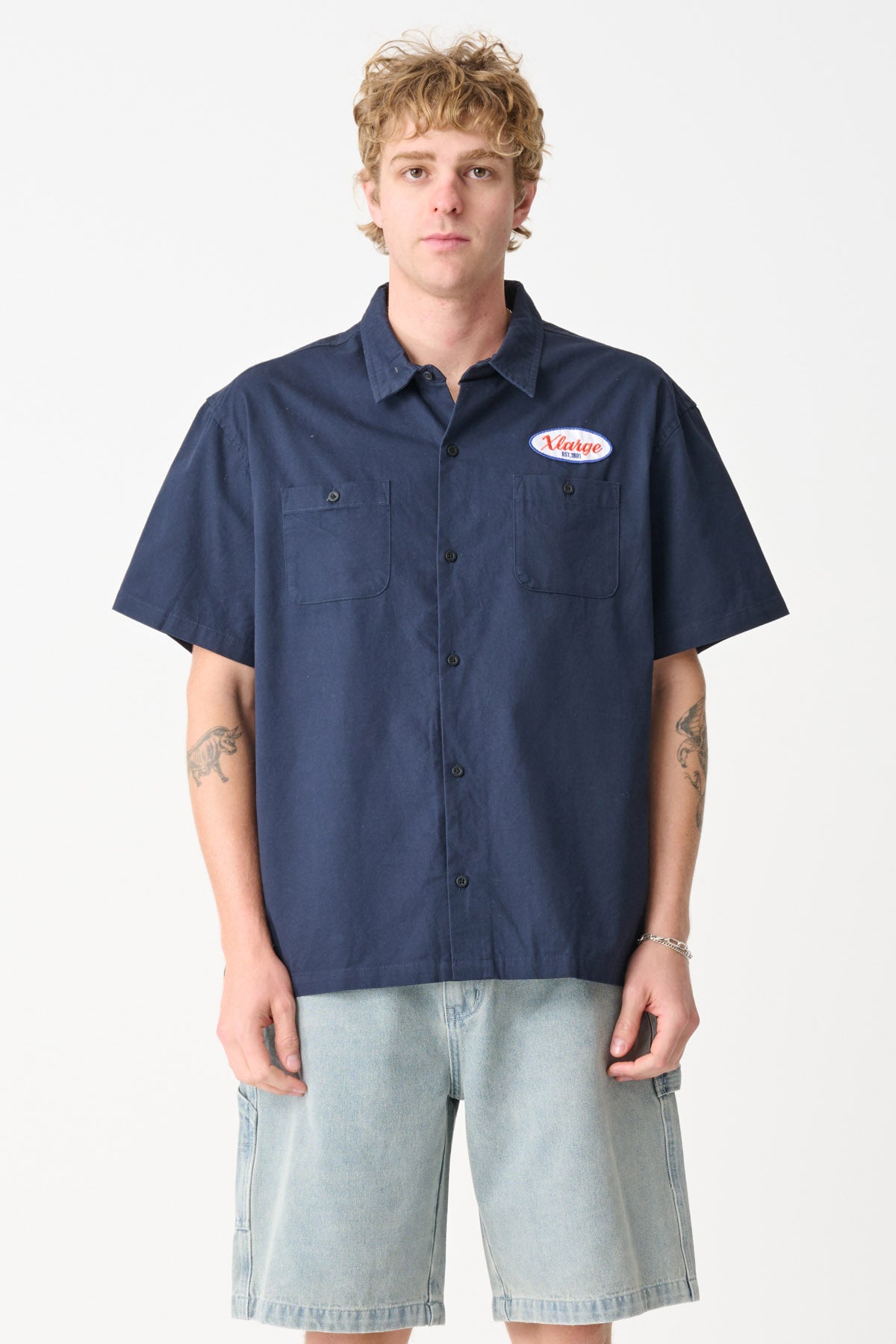 CLASSIC WORK SHIRT - NAVY | Xlarge AU – XLarge Brand
