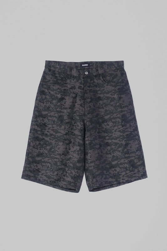 DIGITAL CAMO JACQUARD SHORT - BLACK