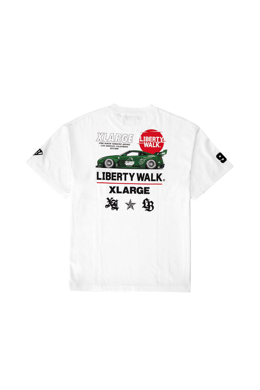 XLARGE x LIBERTY WALK TEE - WHITE