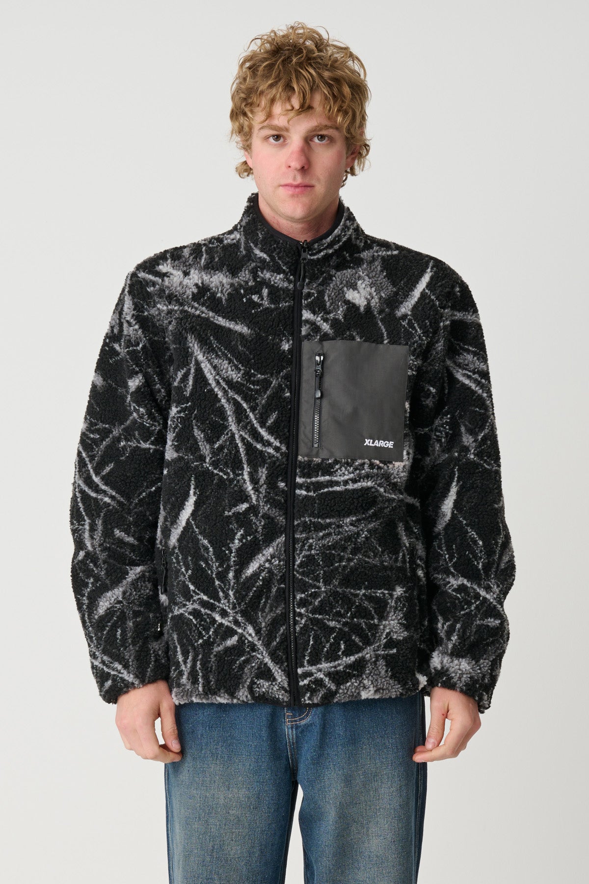 CAMO REVERSIBLE SHERPA JACKET - BLACK | Xlarge AU – XLarge Brand