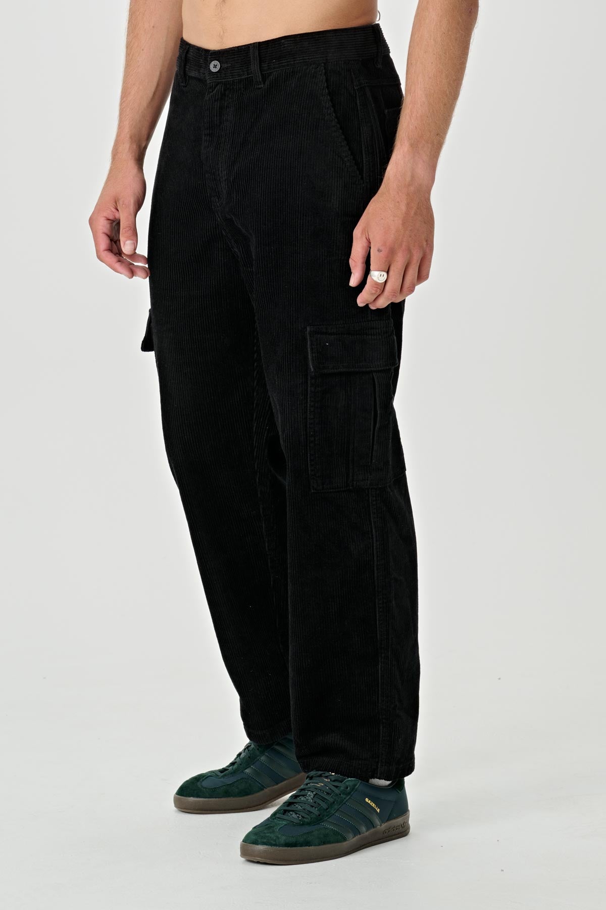 CORD 91 CARGO PANT Black Xlarge AU