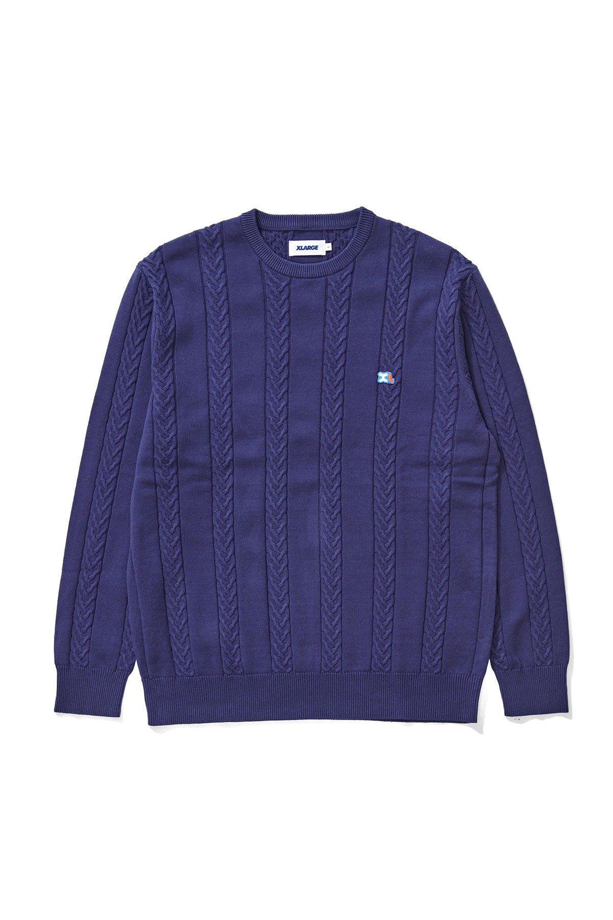 CABLE KNIT SWEATER - Navy | Xlarge AU