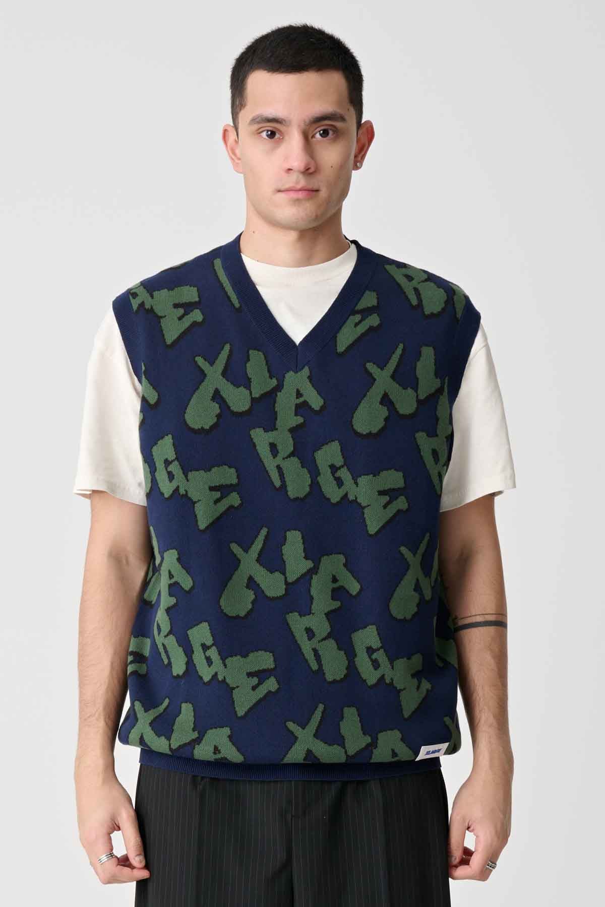 XL DROP KNIT VEST - Navy | Xlarge AU – XLarge Brand