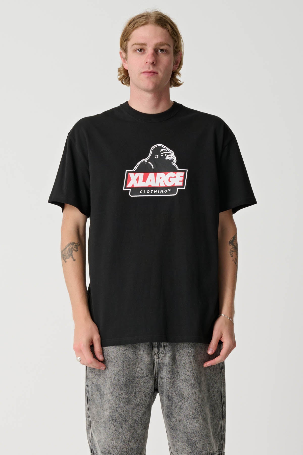 SLANTED SS TEE - Black | Xlarge AU – XLarge Brand