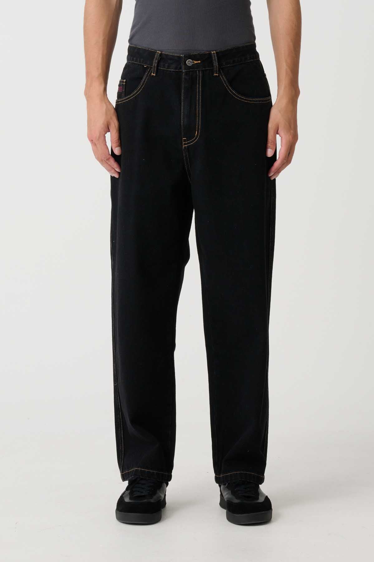 EMB POCKET BULL DENIM PANT - Raw Black | Xlarge AU