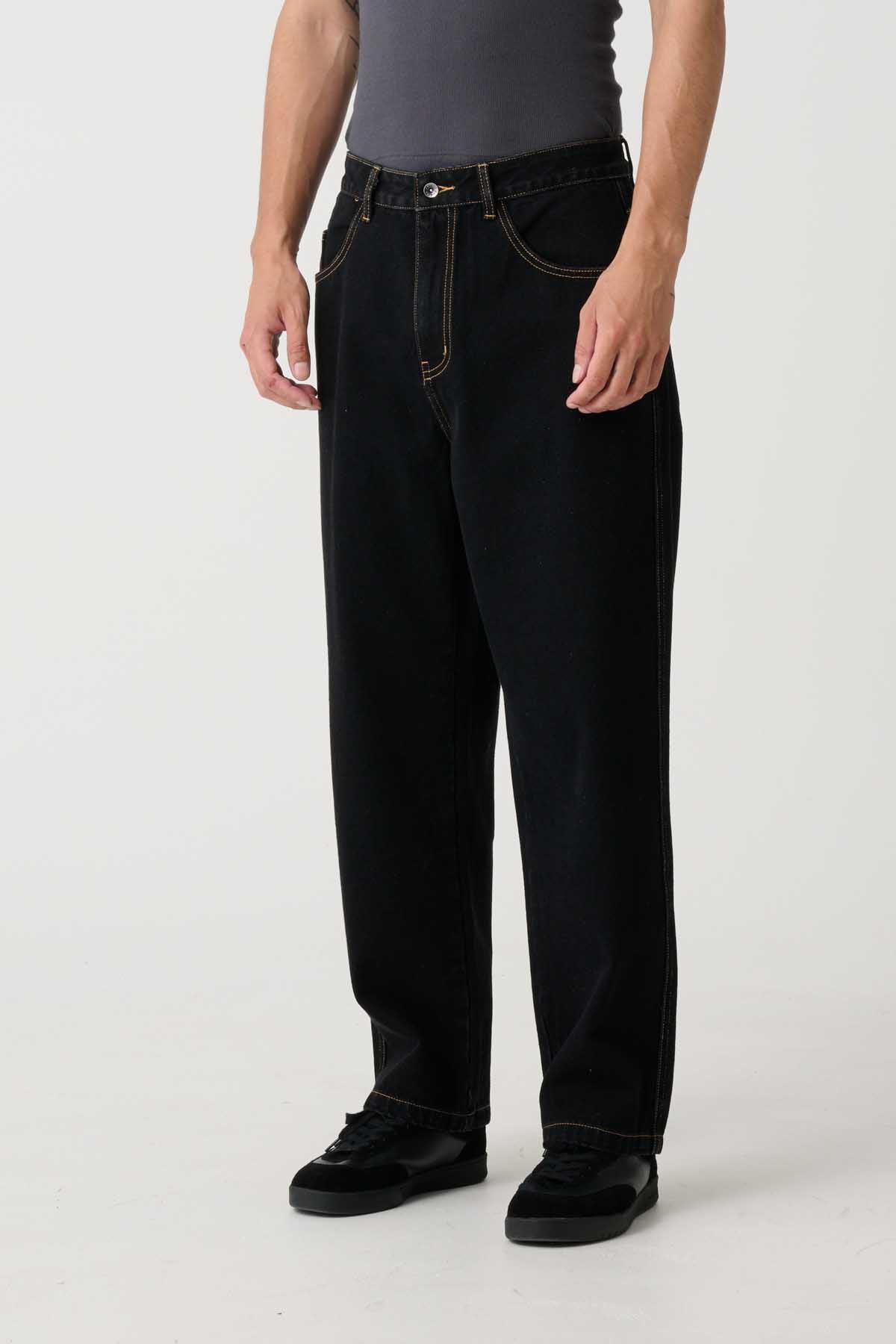 EMB POCKET BULL DENIM PANT - Raw Black | Xlarge AU