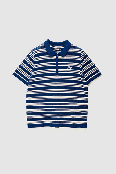 【希少】Supreme Washed Stripe Polo NAVY / M Supreme Washed Stripe Polo Black Men's - SS26 - GB