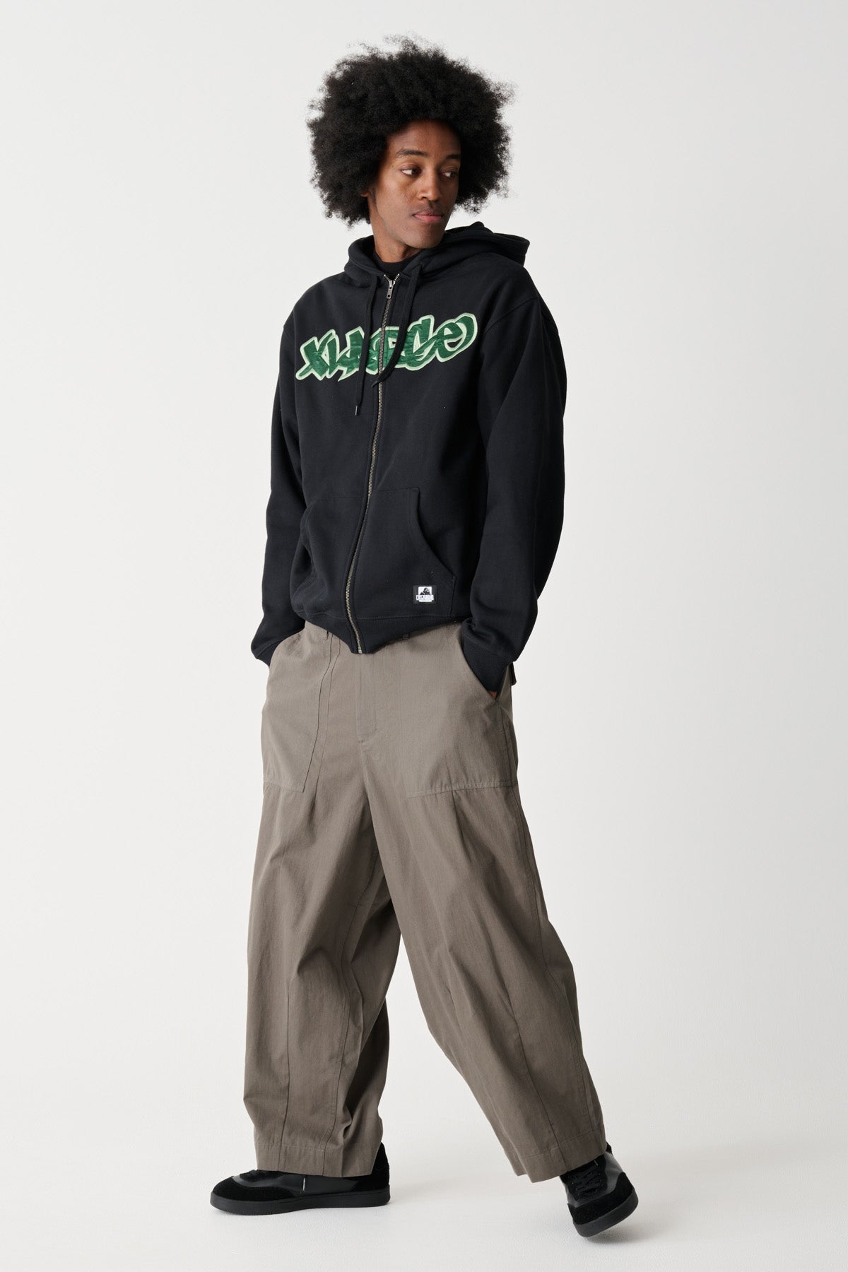 XLARGE エクストララージ GRAFF MARK ZIP-THRU HOODIE フーディ GRAFF MARK ZIP-THRU HOODIE - BLACK | Xlarge AU – XLarge Brand