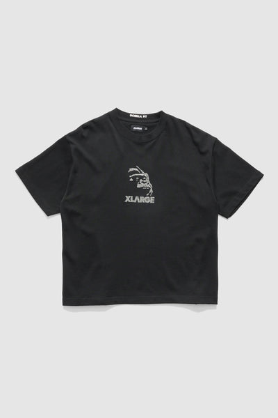 RHINESTONE LOGO TEE ⁄WHT, BLK VAULTROOM