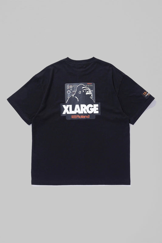 XLARGE x ROLAND OG BOX TEE - BLACK - XLarge Brand