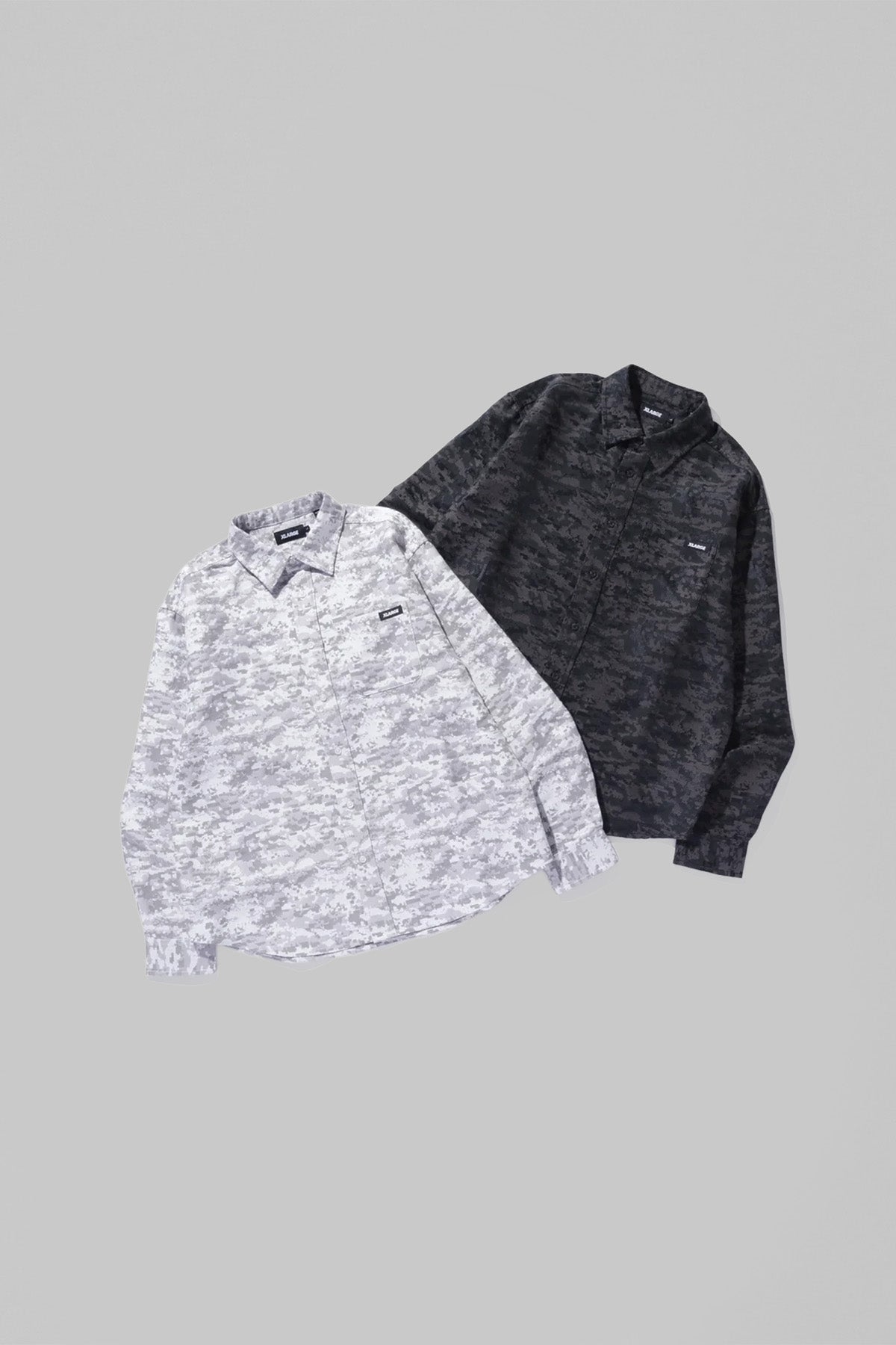 DIGITAL CAMO JACQUARD SHIRT - WHITE