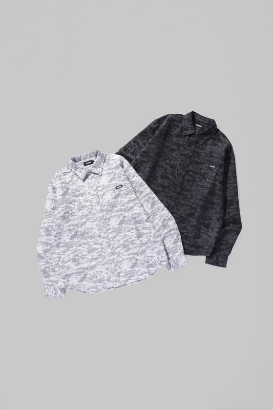 DIGITAL CAMO JACQUARD SHIRT - WHITE - XLarge Brand