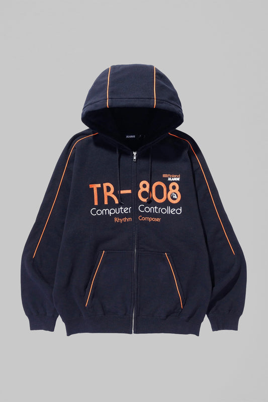 XLARGE x ROLAND PIPING HOODIE - BLACK - XLarge Brand