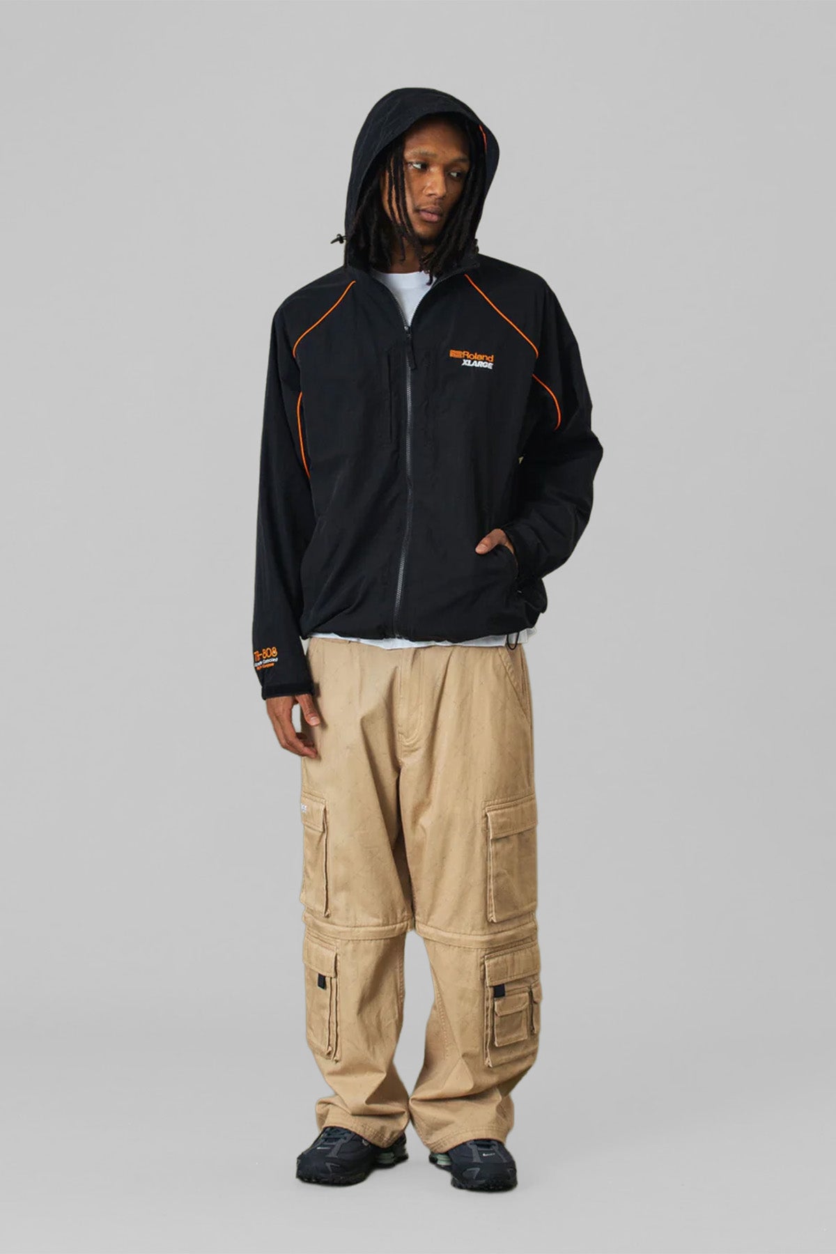 XLARGE x ROLAND PIPING JACKET - BLACK