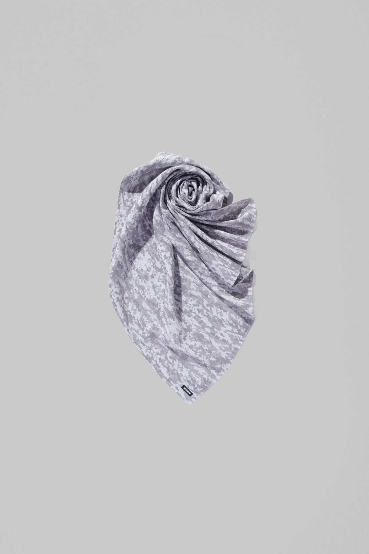 DIGITAL CAMO JACQUARD SCARF - WHITE