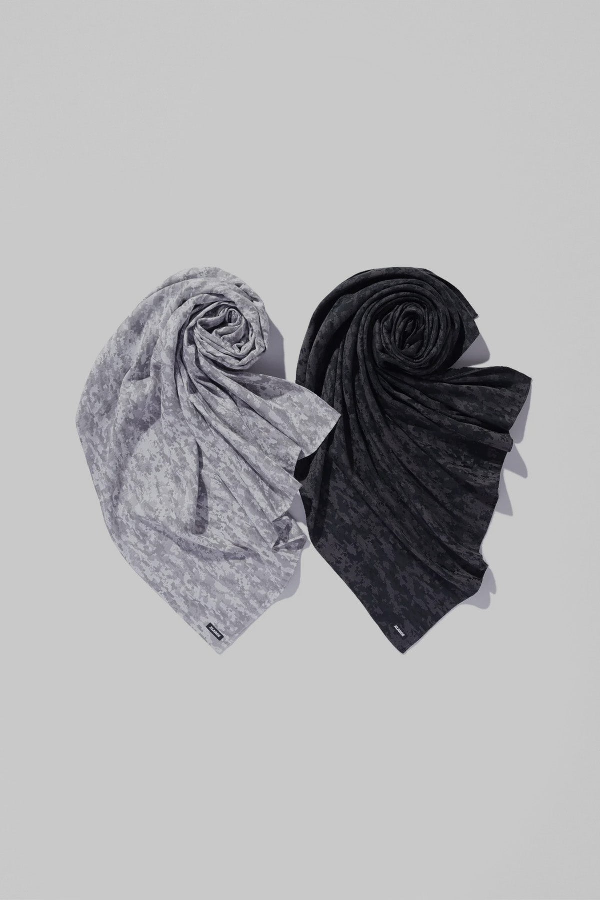 DIGITAL CAMO JACQUARD SCARF - WHITE