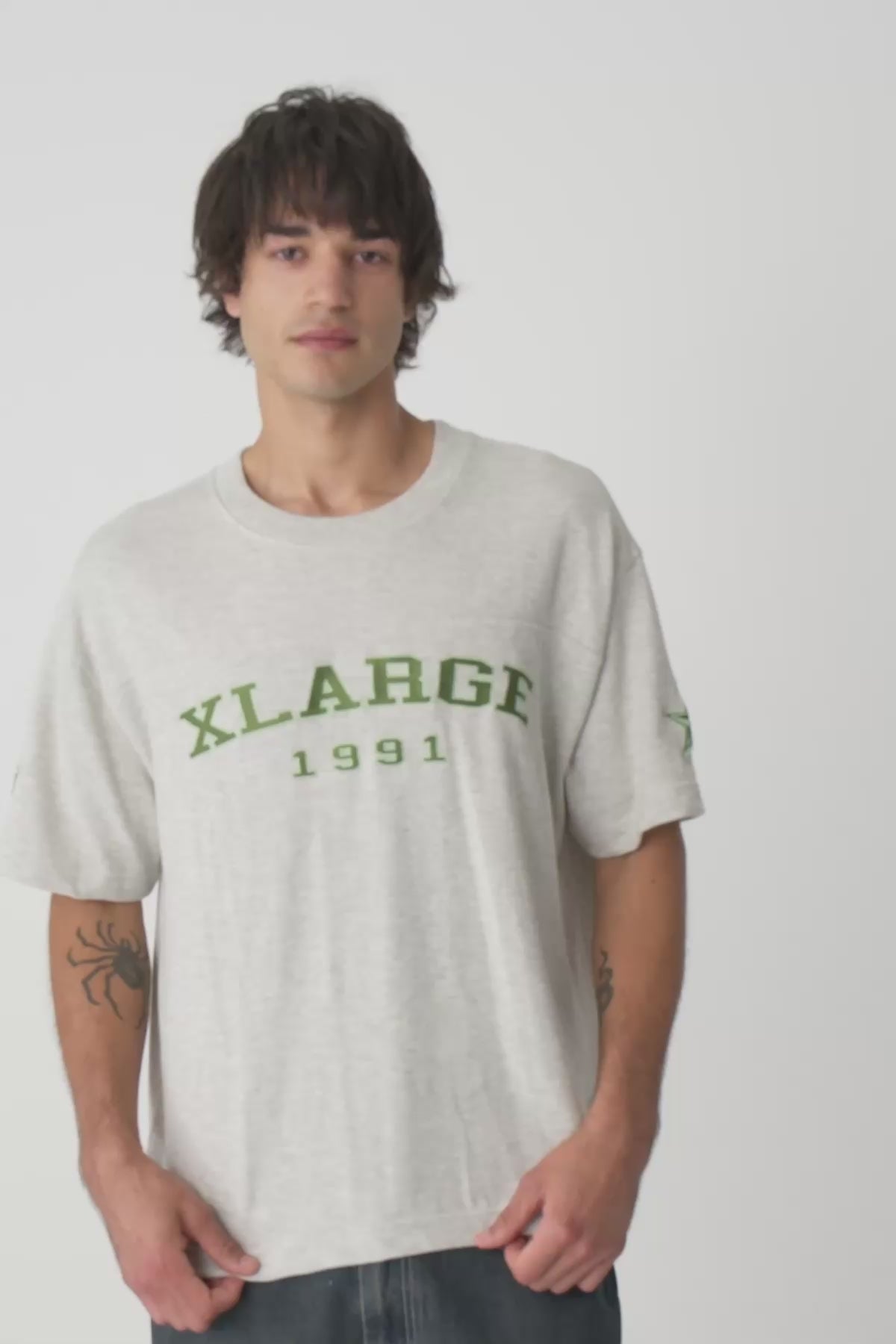 College Star Gorilla Fit Tee - Ash Heather