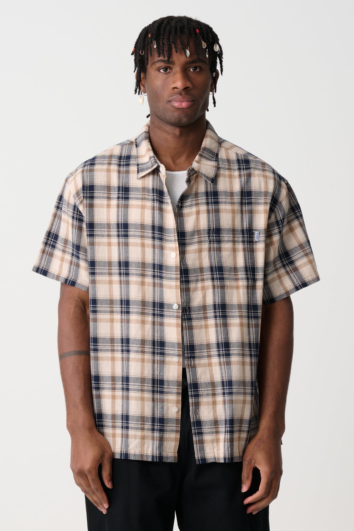 PUSH CHECK SS SHIRT - Navy | Xlarge AU – XLarge Brand